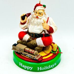 VINTAGE 1990 Coca-Cola Trim-a-Tree Chirstmas Ornament 1936 Santa with Toys
